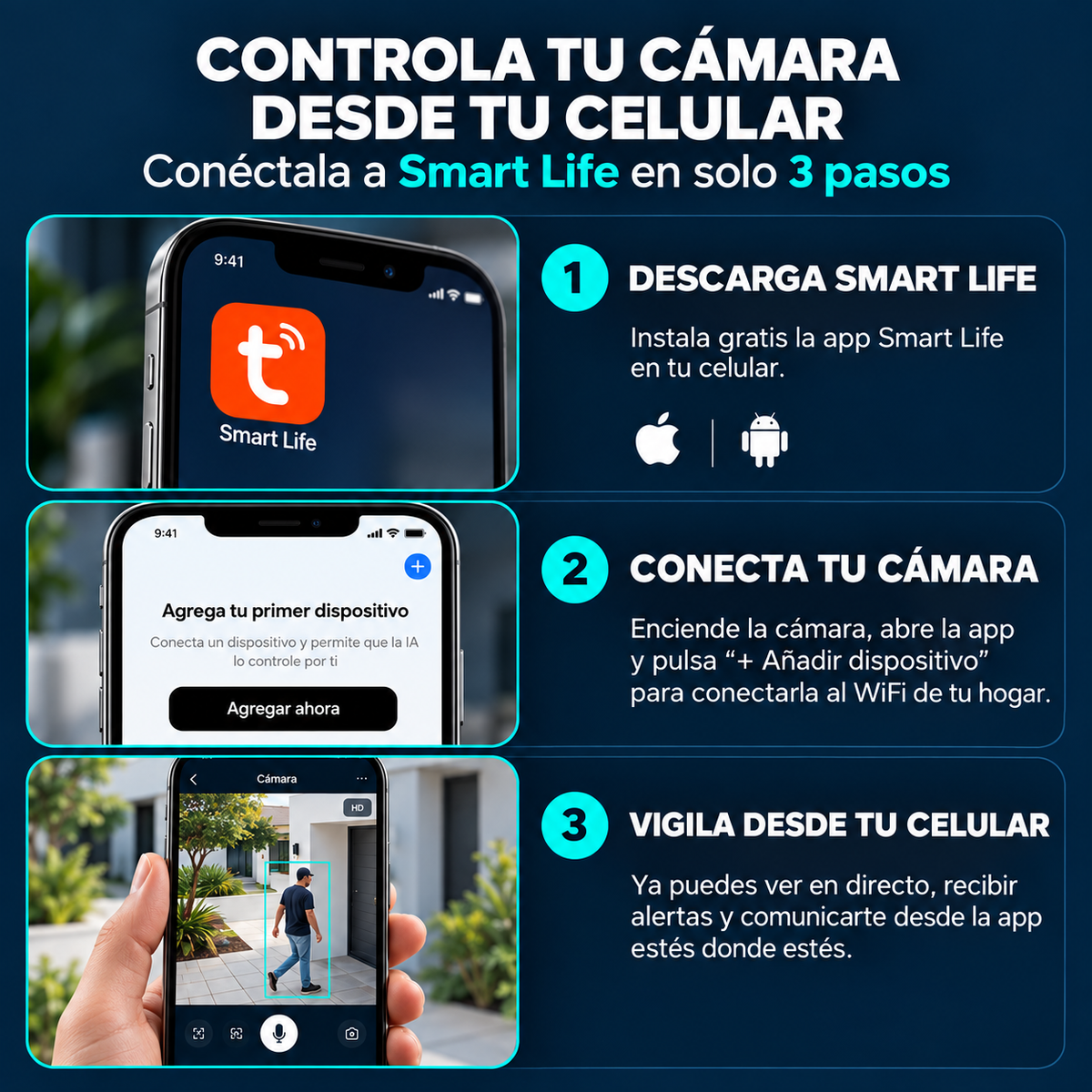 Cámara de Seguridad Protege tu Hogar Y Familia