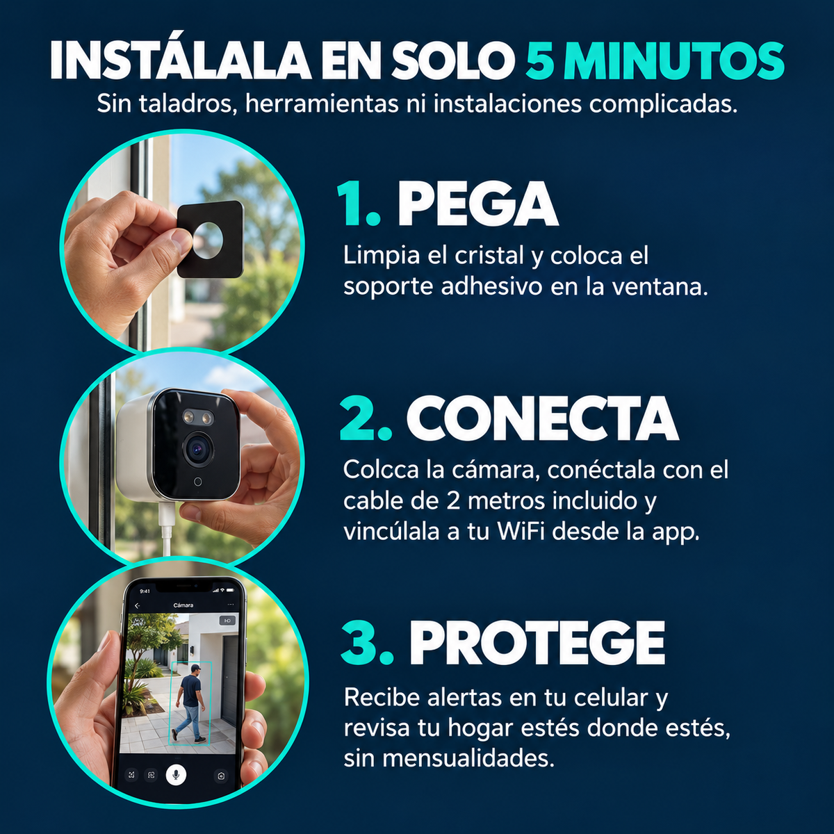 Cámara de Seguridad Protege tu Hogar Y Familia